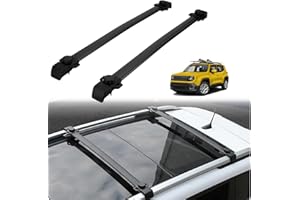 ALAVENTE Roof Rack Cross Bars Replacement for Jeep Renegade 2015 2016 2017 2018 2019 2020 2021 2022 2023, Adjustable Luggage Racks Rail Crossbars for Renegade 15-23 (w/Factory Side Rails)