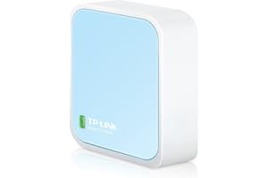 TP-Link N300 Wireless Portable Nano Travel Router(TL-WR802N) - WiFi Bridge/Range Extender/Access Point/Client Modes, Mobile i