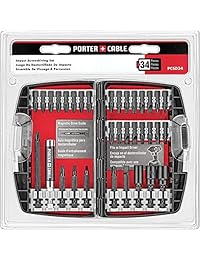 PORTER-CABLE Juego de brocas para llave de impacto, 34 unidades