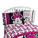 Disney Minnie Mouse Rock The Dots Microfiber Full 4 Piece Sheet Set