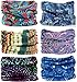 KALILY 12PCS/9PCS/6PCS Headband Bandana - Face Shield Headwrap Scarf Neck Gaiter Hair Band