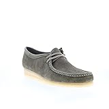 Clarks Men's Wallabee Oxford, Pale Khaki Suede, 10.5