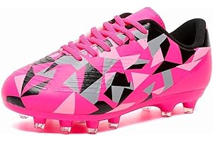 MIFAWA Kids Soccer Cleats Boys Girls Soccer Cleats Youth Football Cleats Boys Kids Firm Ground Soccer Cleats for Boys Girls Athletic Outdoor Football Shoes Youth Baseball Cleats Boys Girls