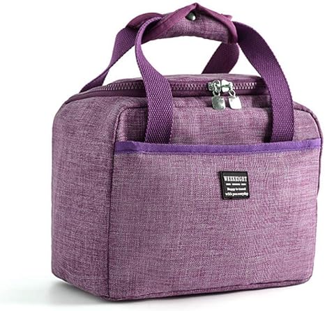 Amazon ランチバッグ 保冷 保温バッグ 大容量 通勤 通学 食品収納 断熱 ピクニック 手提げバッグ オックスフォード 防水 お弁当 バッグ 男女兼用 パープル6l ランチバッグ ランチ巾着 ランチベルト オンライン通販