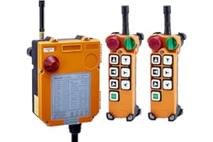 TOAUO Industrial Wireless Remote Control F24-6D AC/DC65V-440V (2 Transmitter + 1 Receiver) Hoist Crane