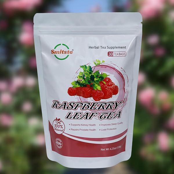 SMLTSTE 30 TEA BAGS ORGANIC DRIED RASPBERRY LEAF TEA,RED TEA NATURAL HERBAL TEA TO KEEP KIDNEY HEALTHY AND LIVER PROTECTION(4.23OZ/BAG)