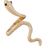 Bague Serpent Spirale Réglable Femme - Alliage Bronze, Taille 50-55 - Bijou Fantaisie Ouvert Doigts - 5