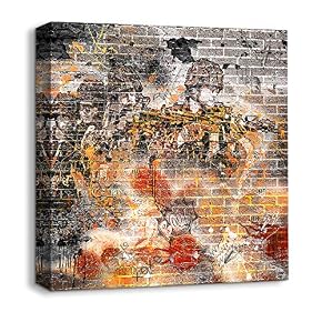 Abstract Bricks Feature Painting Artwork for Home Framed