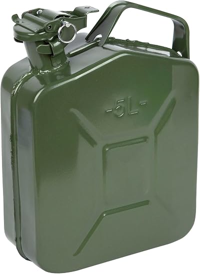 Pro User 5 Litre Metal Jerry Can Petrol or Diesel Fuel