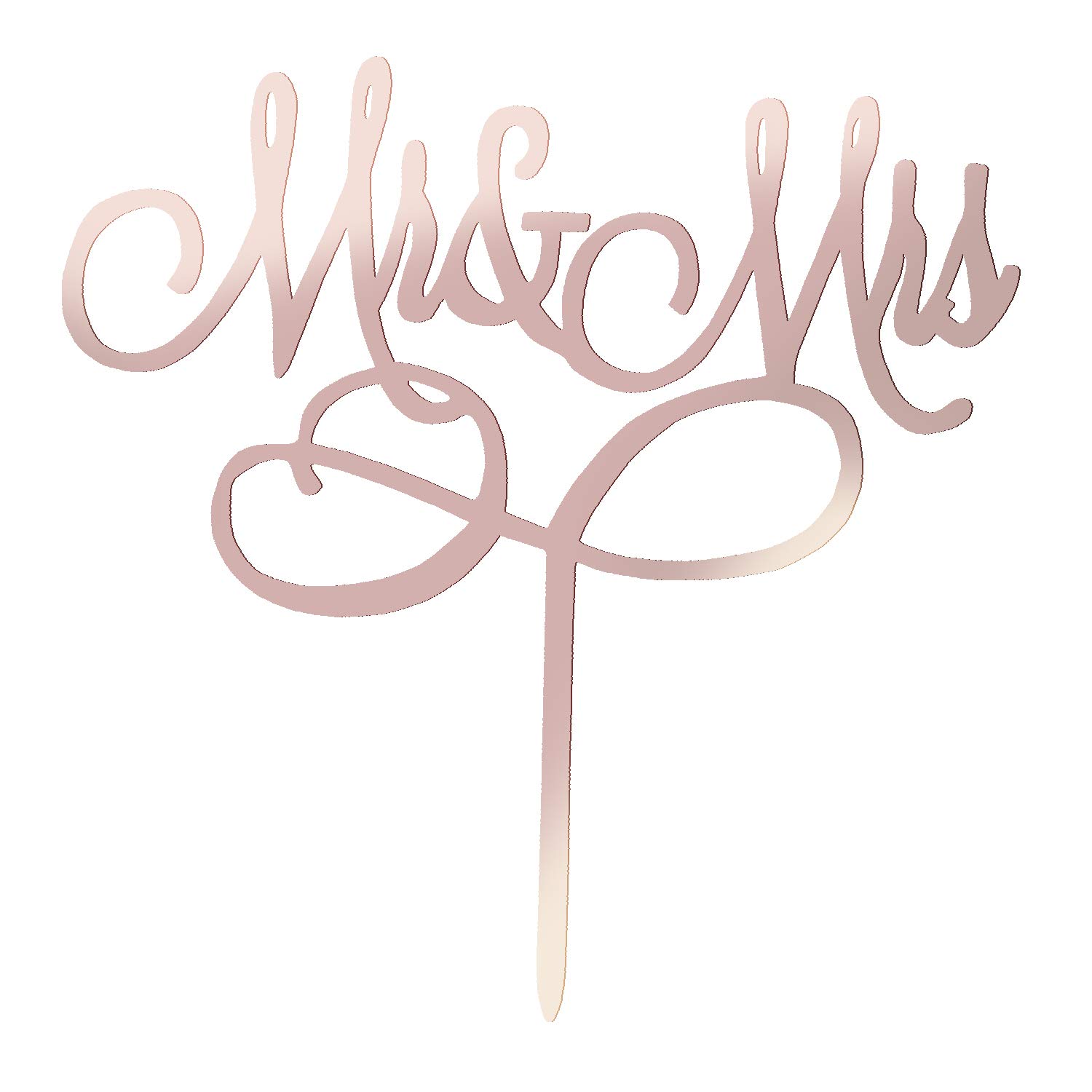 Mr and Mrs cake topper