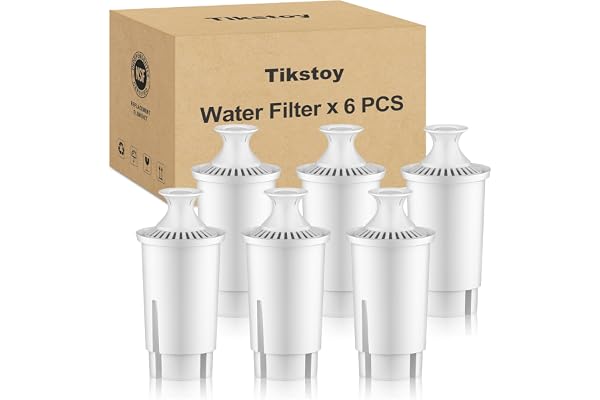 Tikstoy Water Filter Replacement Fit for Brita Water Filter & Pitchers, Pitcher Water Filter By Tikstoy, Compatible with Brit
