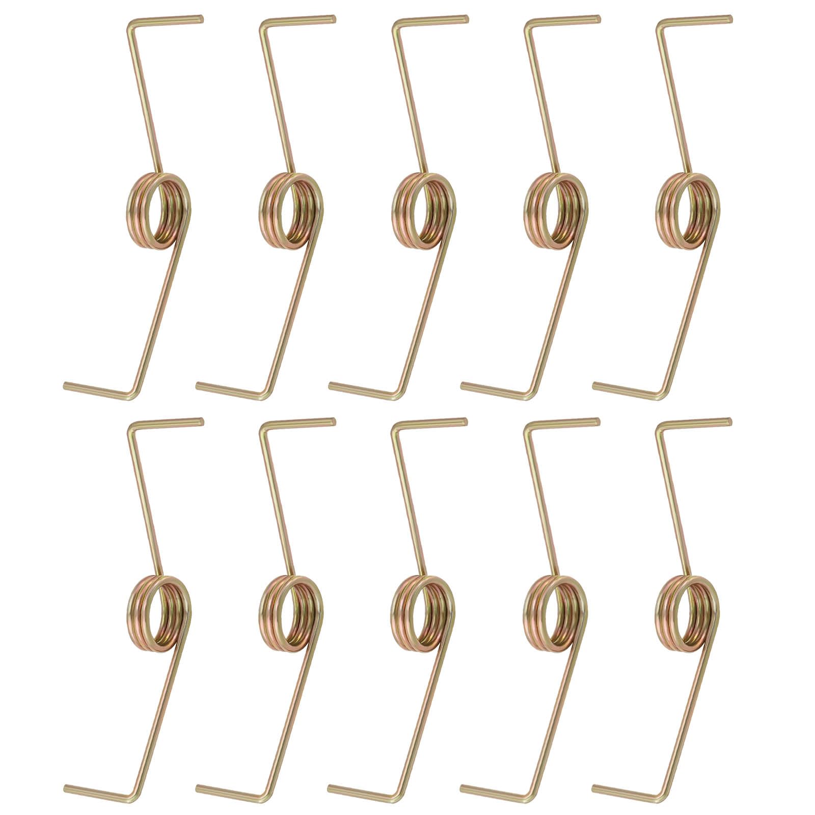 ECSiNG 10PCS 77mm Bronze Tension Left-Handed Spring 1.8mm Wire Diameter Steel Compression Return Spring for Washing Machine Garden Tool Car Jack Hydraulic Tool Repair