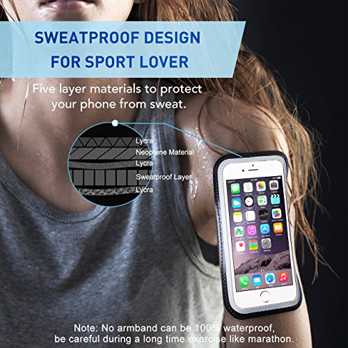 Mpow Running Armband for iPhone 8 Plus 7 Plus 6 Plus 【Most Phones Up to