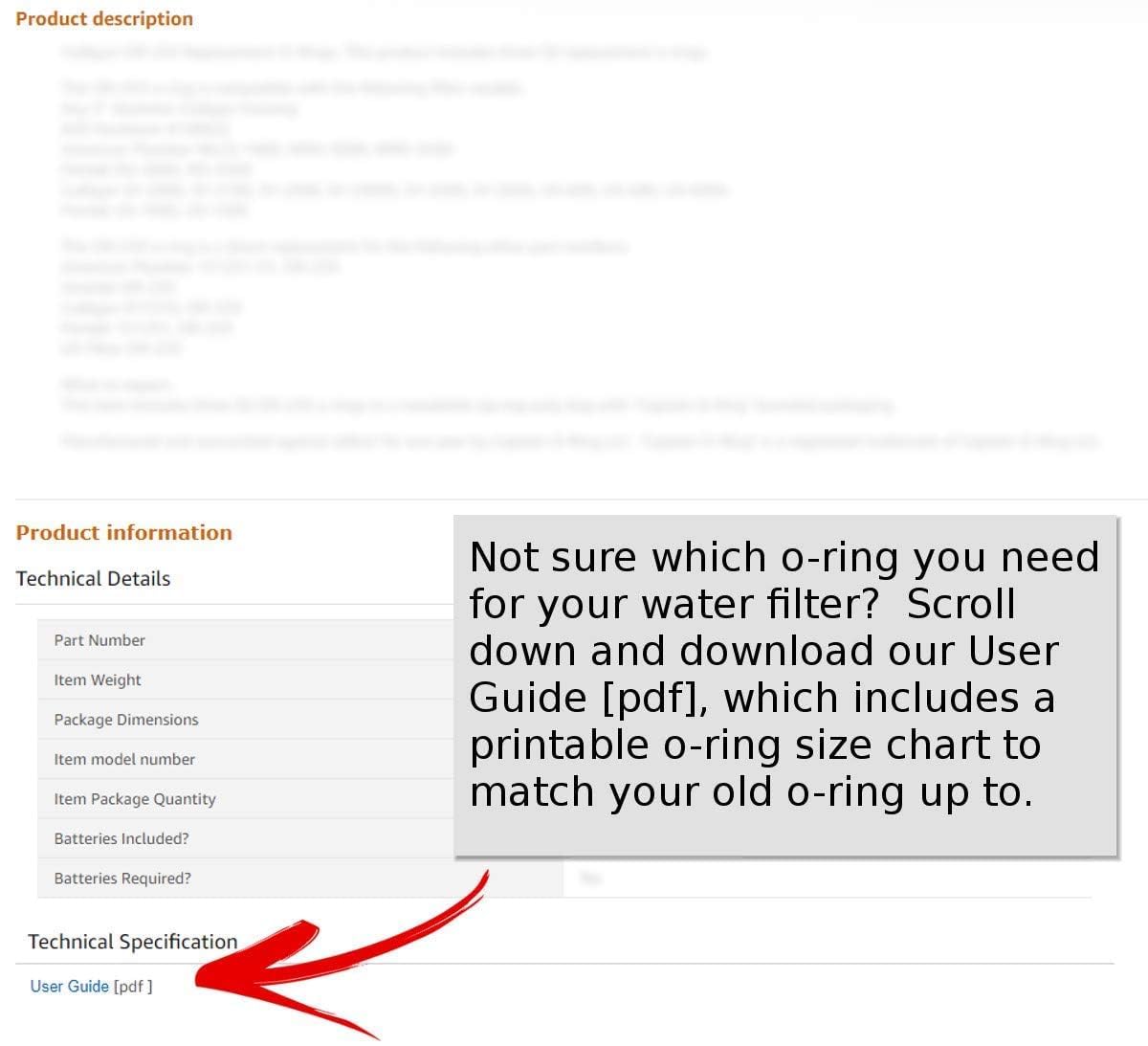Captain O-Ring - Replacement 151122 O-Rings Compatible with Pentair Pentek Big Blue Water Filters OEM Size ORing Buna-N (3 Pack)