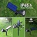 VicTsing 4pcs Solar Spotlight,2-in-1 LED Wall / Landscape Solar lights, 180 Degree Adjustable Waterproof Outdoor Landscape Lights for Tree, Driveway, Yard, Lawn, Pathway, Garden