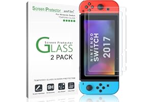 amFilm Tempered Glass Screen Protector for Nintendo Switch 2017 (2-Pack)