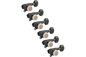 Gotoh Magnum Lock-Trad 6-In-Line Guitar Tuners, Black