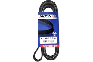 MOCA AUTOPARTS MOCA 7PK2090 EPDM Serpentine Belt for 05-12 Toyota Avalon & 07-11 Toyota Camry & Lexus ES350 & 07-10 Toyota Sienna 3.5L V6