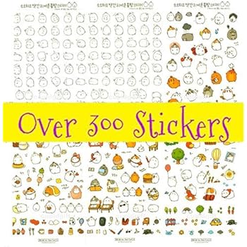 Cute Bunny Rabbit Charactor Sticker Diary Scrap Book Scrapbooking Decor Decoration 6 Sheets Lot Korean Stationery by Cupid Gift Shop