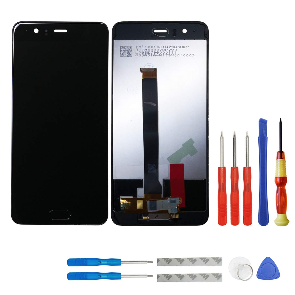swark LCD Display for Huawei P10 Plus VKY-AL00 VKY-L09 / VKY-L29 5.5 Inch Touchscreen Digitizer (Black) + Tool Opening Tool