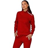 ACEGOLFS Golf Sweatshirts for Women Casual Long Sleeve Zipper Pullover Sweaters Loose Mock Neck Plain Thermal Workout Tops