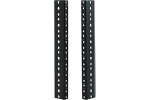 Gator Rackworks Heavy Duty Steel Rack Rail Set, 6U Rack Size (GRW-RACKRAIL-06U)