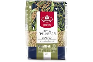 Krasnyi Oktyabr Green Buckwheat (Grecha) Groats Extra Slim&Fit 15.87oz/450g Grechka Kasha by Agro Alians Roasted Grechka Kasha