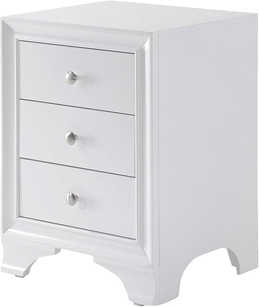 Amazon Com Major Q Contemporary Nightstand With 3 Drawers And Usb