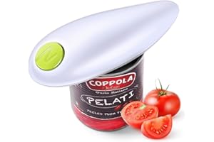 MIKOSORU One-Touch Electric Can Opener, Smooth Edge Food-Safe Automatic Can Opener Electric Kitchen Fits Almost All Size Cans, Hands Free Battery Can Openers Prime for Seniors with Arthritis