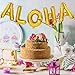 16 Inches Gold Aloha Balloons Banners Decoration,Gold Letters Balloons for Hawaii Tropical Graduation Bachelorette Anniversary Celebration Party Decorations