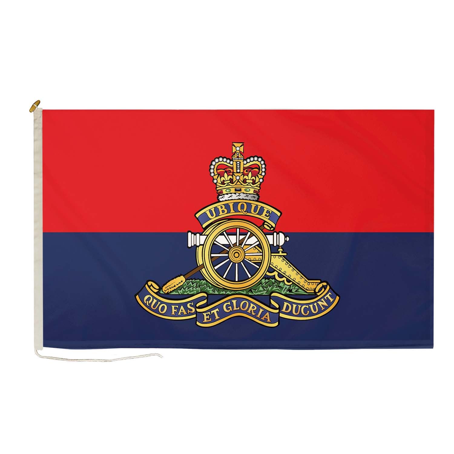 DuraFlag Royal Artillery Regiment 3ft x 2ft Flag Premium Quality With Rope & Toggle Reinforced Stitching 90cm x 60cm RA British Army Artillery Regiment Military Flag