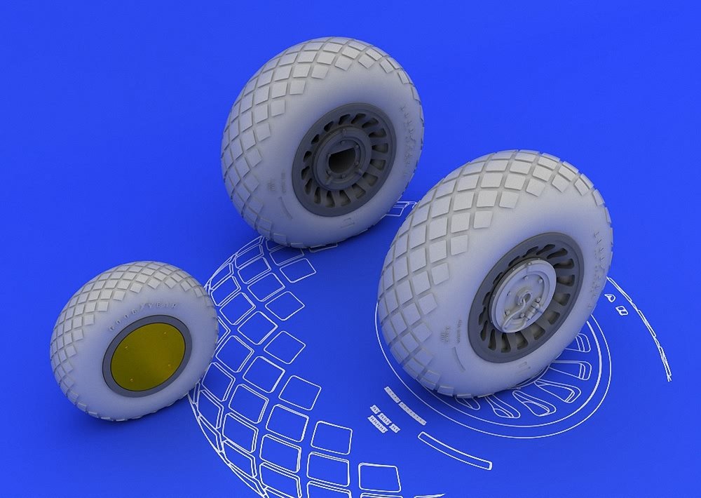 Eduard Brassin 1:32 -B-25H/J Wheels (HKM)