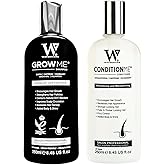 Hair Growth Shampoo & Conditioner by Watermans UK Biotin, Argan Oil, Allantoin, Rosemary, Niacinamide, Lupin. Male & Female Hair Loss Products