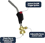 Pipestation Blow Torch with Map Gas Bottle Quick Ignition 1x MAP Gas view 2