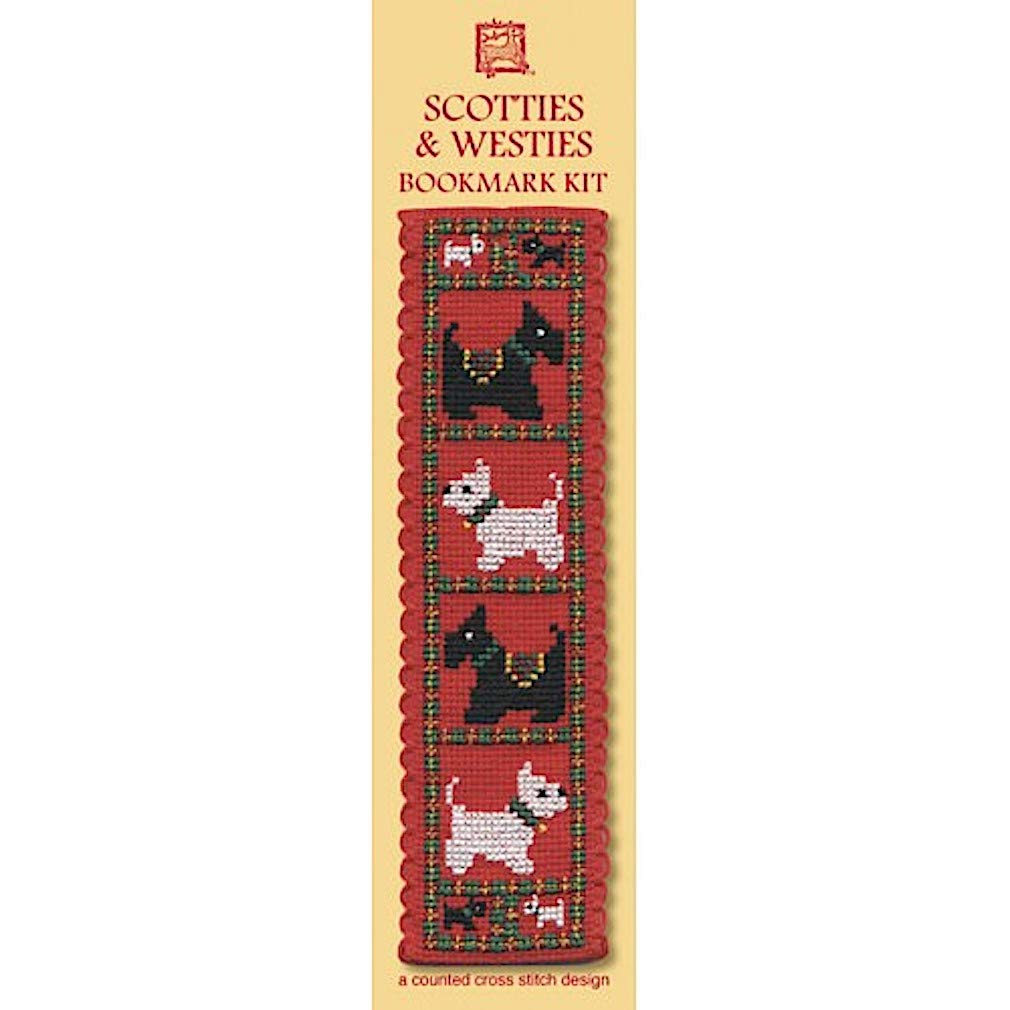 Textile Heritage Collection Cross Stitch Bookmark Kit - Scotties & Westies