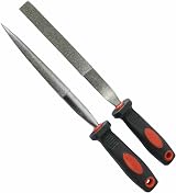 Orbitron 2 Piece Diamond File Set Half Round Flat Stone Glass Metal Tile Soft view 7