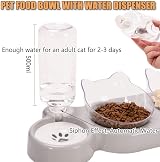 Speedy Panther 3-in-1 Cat Food and Water Bowl Set with Stand view 3