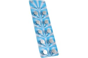 10Piece LR44 AG131.5V Battery Set for Watches, Toy and Remotes AG13 A76 357 357A LR1154 SR1154 SR44 Watches Power Cells