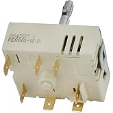 DG44-01006B PER001-12D Dual Infinite Switch Compatible with Samsung Range | DG44-01006B Dual Infinite Switch Replaces For Samsung PER001-12D, For Samsung Stove Replacement Parts
