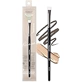 Piccasso 300 Eyeliner and Concealer Brush – Dual-Use Angled Brush for Gel Eyeliner and Spot Concealing, Soft and Precise Eye Makeup Brush for Tightlining and Coverage, Korean Professional Makeup Tool