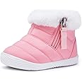 BMCiTYBM Baby Boy Girl Snow Boots Waterproof Winter Warm Booties Nonslip Lightweight Outdoor Shoes for First Walkers 6 9 12 18 24 Months(Infant/Toddler)