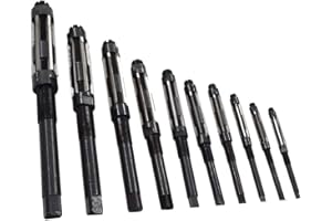 New 9 Set High Speed Steel Adjustable Hand Reamers H4-H12 15/32" to 1-3/16" for Drilling Machine and Other Machine