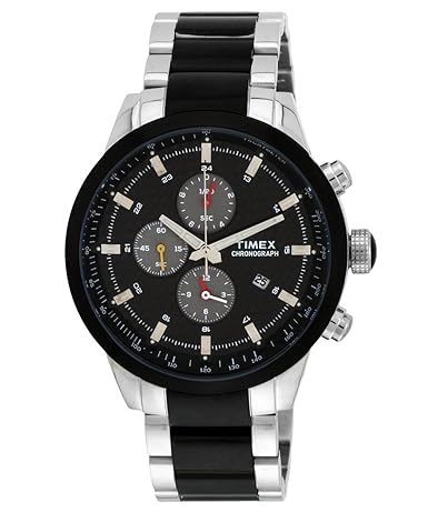 E-Class Chronograph Black Dial Mens Watch - TW000Y405