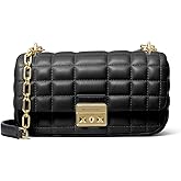 Michael Kors Womens Tribeca Small Convertible Chain Shoulder Bag