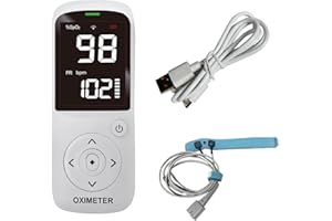 HEAL FORCE Infant Pulse Oximeter with Soft Wrap Sensor, Battery Powered Baby Oxygen Saturation & Pulse Rate Monitor, Non-Medical Use Only