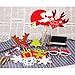 Photo Booth Props, Coxeer 50 Pcs DIY Christmas Photo Booth Reunion Props for New Year Eve Party, Dress Up Costumes with Accessories on a Stick, Mustache, Christmas Hat, Glasses, Lips, Elk Antlers