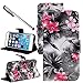 For Apple iPhone 6 Plus/ 6S Plus (5.5 inches), Urvoix(TM) Elegant Floral Flower Wallet Flip PU Leather Hard Case Cover - Stand Feature - Card Slots - Magnetic Closure (NOT for iPhone 6)
