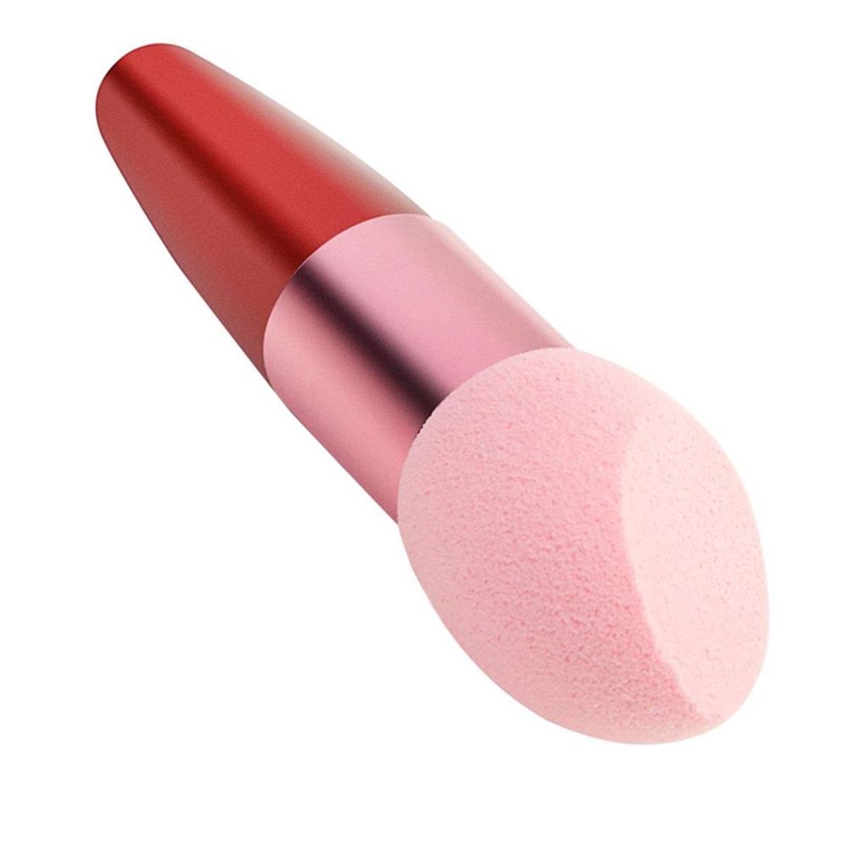 LONGQI 2Pcs/Set Powder Puff Pen Liquid Cream Foundation Concealer Bevelled Shape Sponge Brush