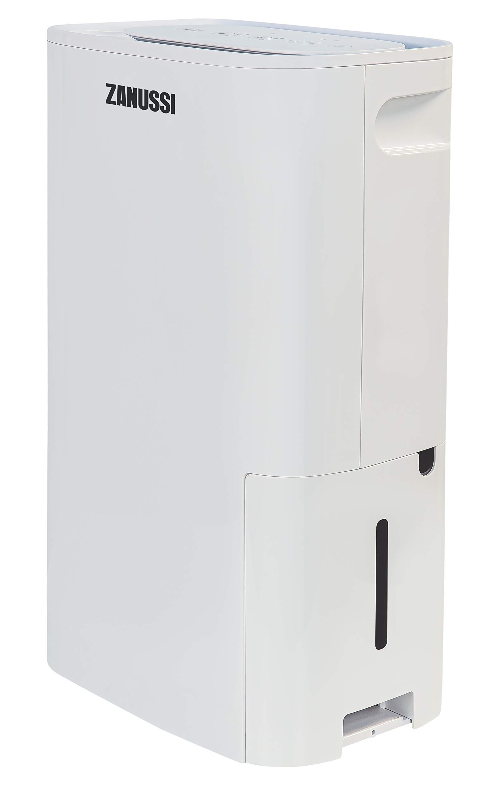 Zanussi 18L Dehumidifier, Low Energy ZDH1802, 30-45m² room size, Timer, 2 Fan Speeds, Turbo and Dry mode, Continuous Drain, Auto Defrost, LED Display, Laundry Drying, Air Treatment, White