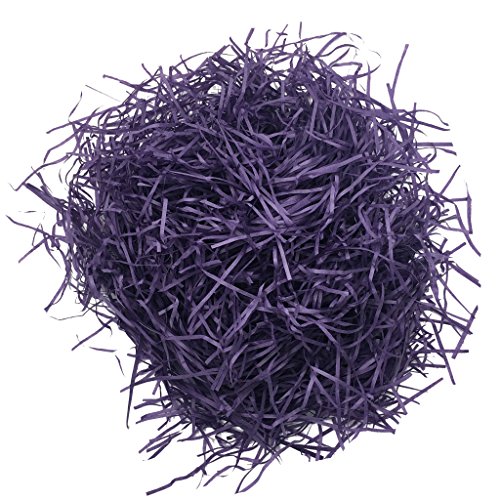 MagiDeal 20g Shredded Crinkle Paper Raffia Gift Box Filler Filling Materials for Wedding Party Decoration - Deep purple